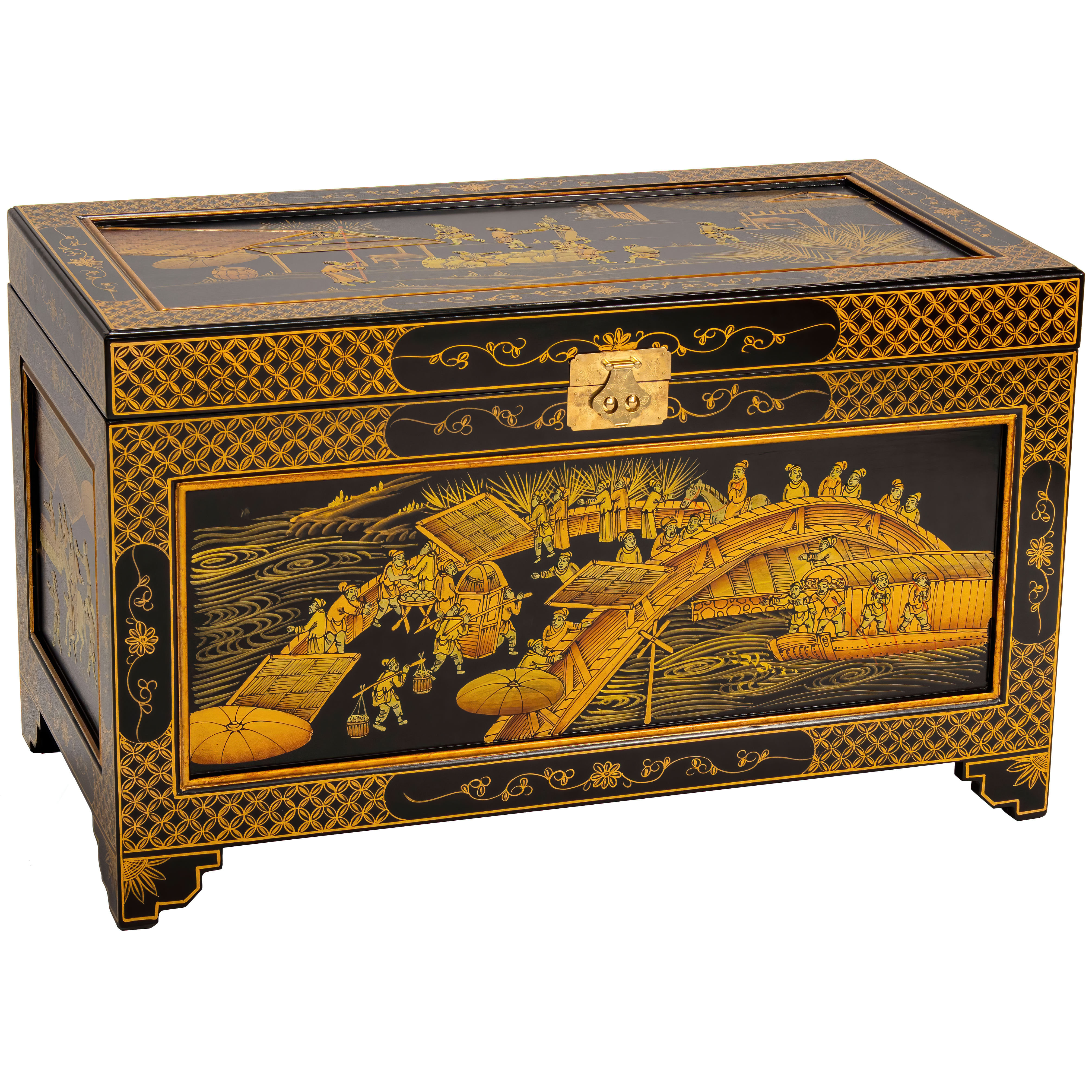 Black Lacquer Trunk - Ching Ming
