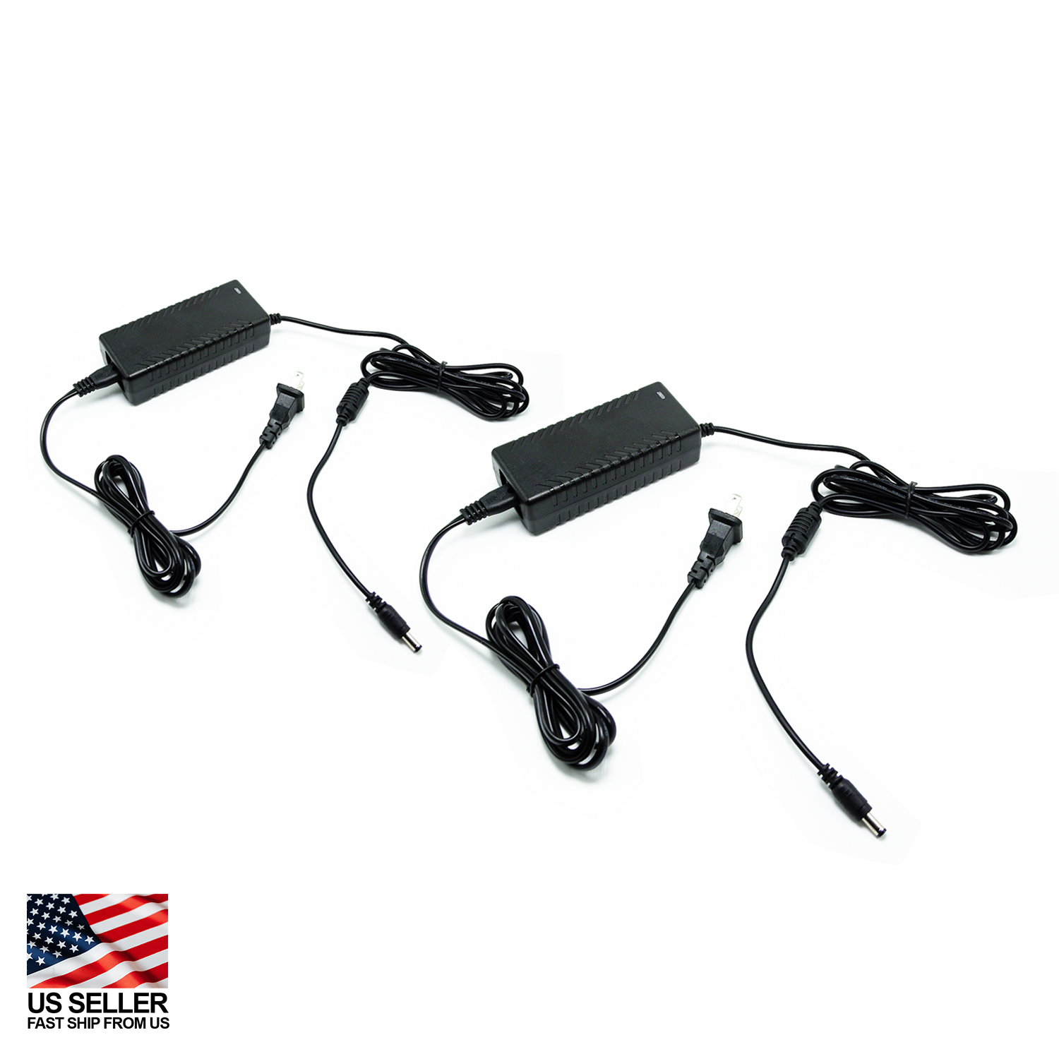 Power Adapter w/ Cord AC 100V to DC 12V 3A for Photo Studio Ring Light (1 Pack)