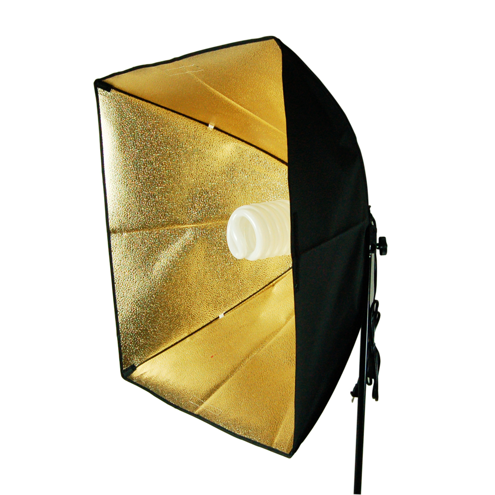 1 x Gold Softbox Reflector with Light Holder 24" x 16" for Photo Video
