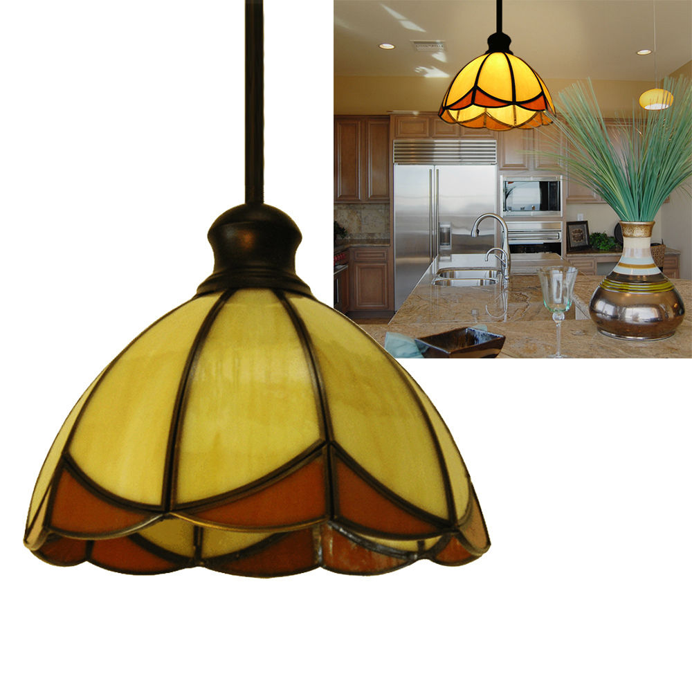 Tiffany Hanging Light Fixture Framed Finish Pendant Kitchen Island