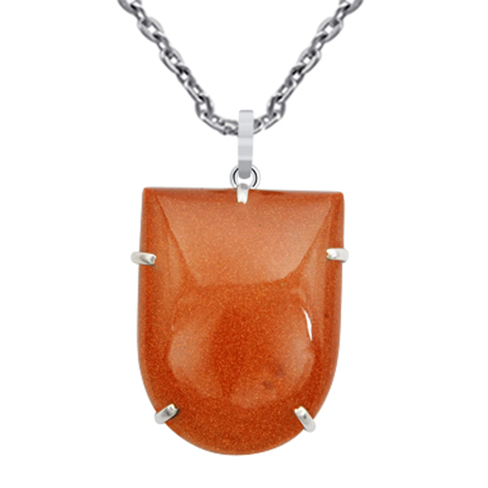 82-Carats-925-Sterling-Silver-Fancy-Sunstone-Feldspar-Pendant-Women-OJPD-2704SS