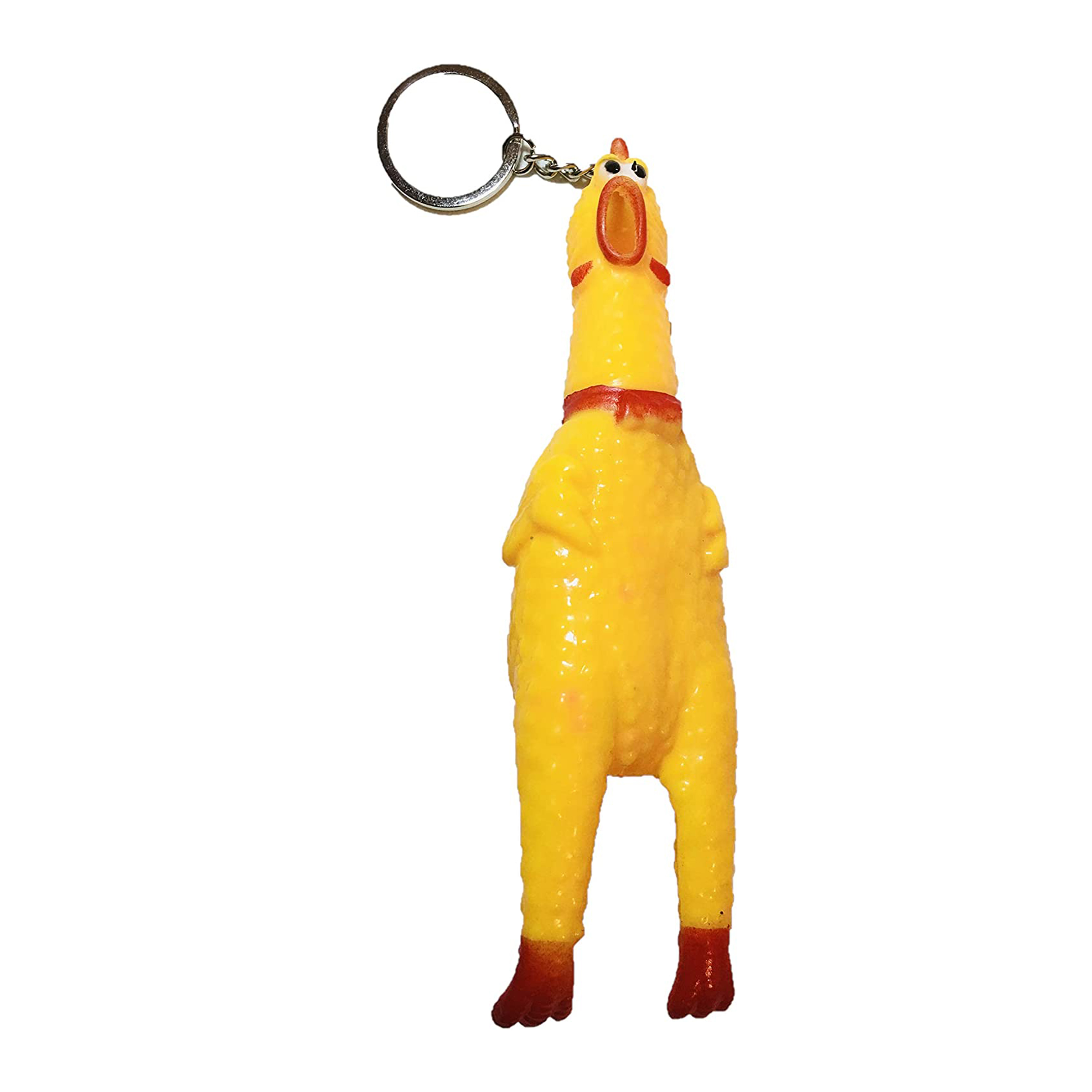 Rubber chicken keychain deals
