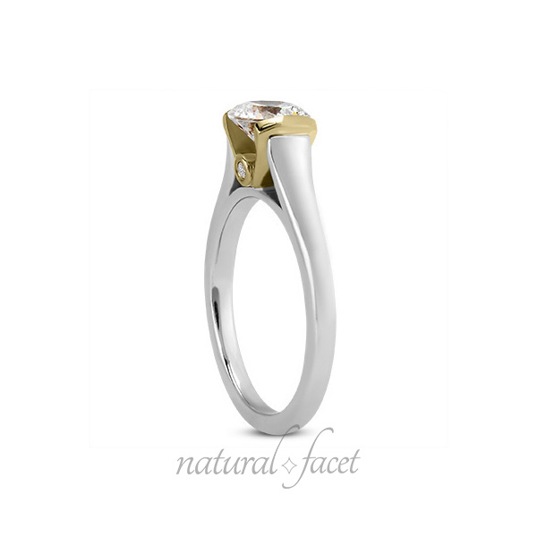 0.86 Carat D VVS1 Ideal Round Diamonds 18k T T gold Cathedral Accents Ring 2.5mm 0.86 Carat D VVS1 Ideal Round Diamonds 18k T T gold Cathedral Accents Ring 2.5mm