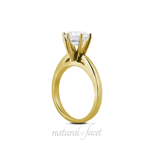5.84 Carat D VVS1 Ideal Round Diamond Yellow gold Cathedral Solitaire Ring 2.2mm 5.84 Carat D VVS1 Ideal Round Diamond Yellow gold Cathedral Solitaire Ring 2.2mm