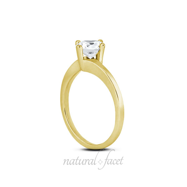 0.35 CT H VS2 Ideal Round AGI Certified Diamond Yellow gold Classic Ring 1.7mm 0.35 CT H VS2 Ideal Round AGI Certified Diamond Yellow gold Classic Ring 1.7mm