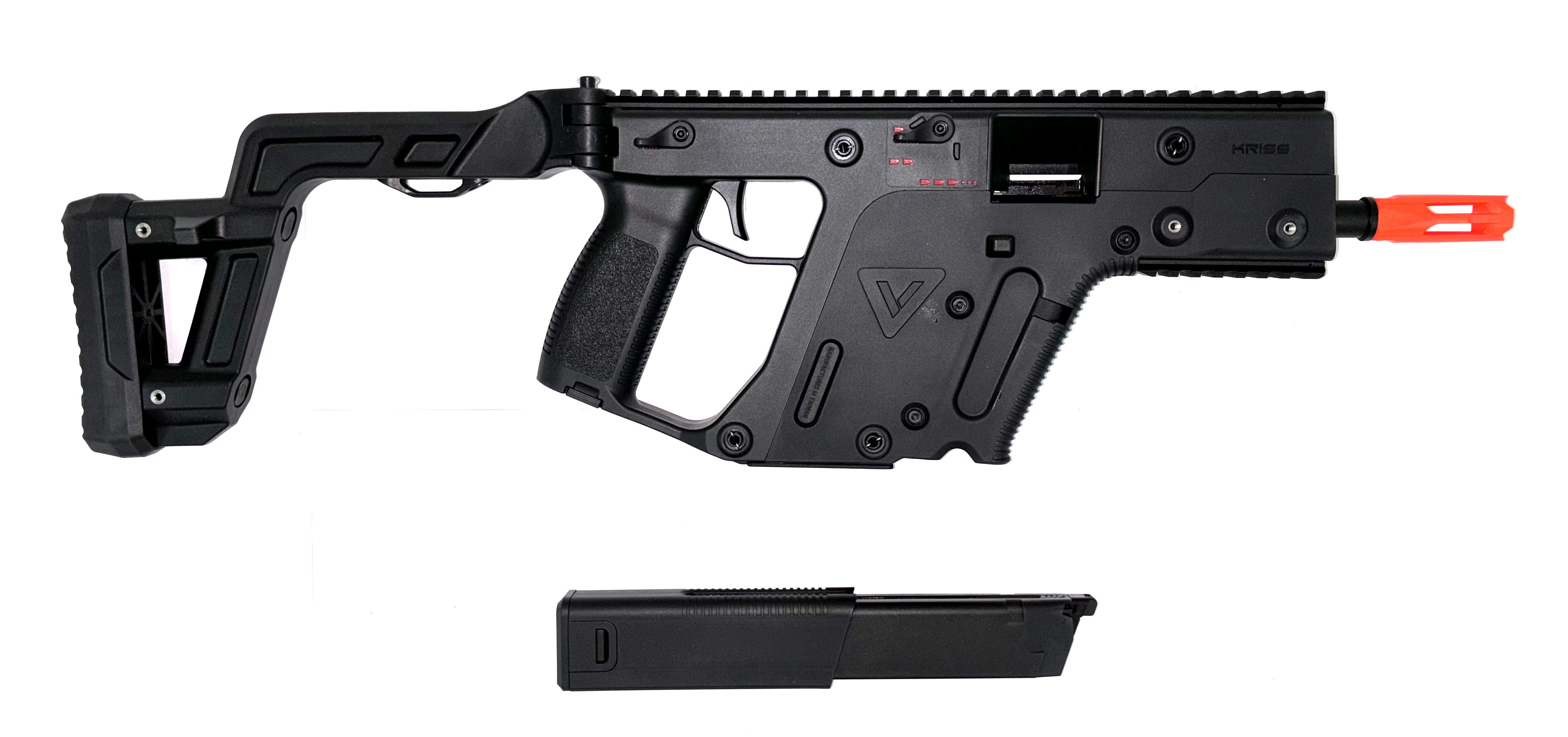 KRISS VECTOR ガスガン ブラック Krytac KRISS Vector Gas Blowback Airsoft GBB SMG (Model: Gun Only