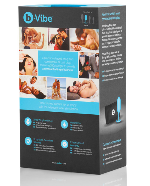 B-vibe Weighted Snug Plug 3 – 180 G