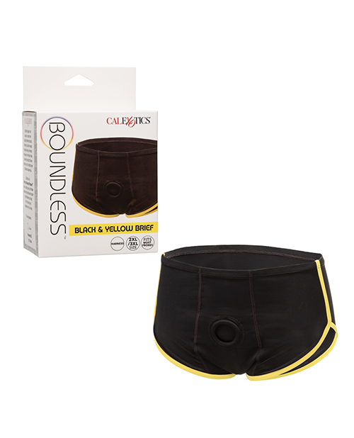 Boundless Boxer Brief – Black/Yellow