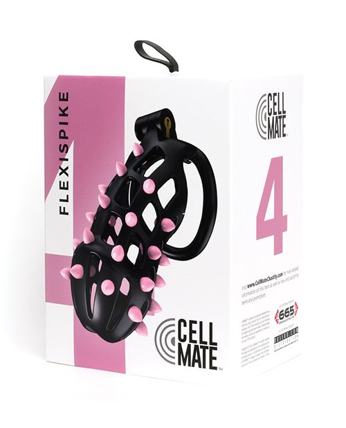 Sport F*cker Cellmate FlexiSpike Chastity Cage – Black/Pink