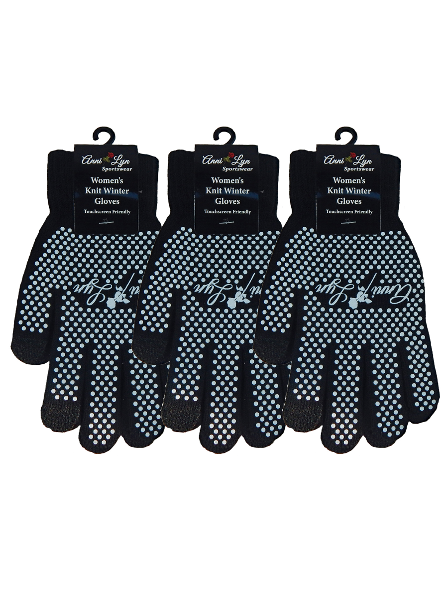 Anni Lyn Sportswear Winter Strickhandschuhe mit Silikongriff - Ausverkauf! - Bild 10 von 12