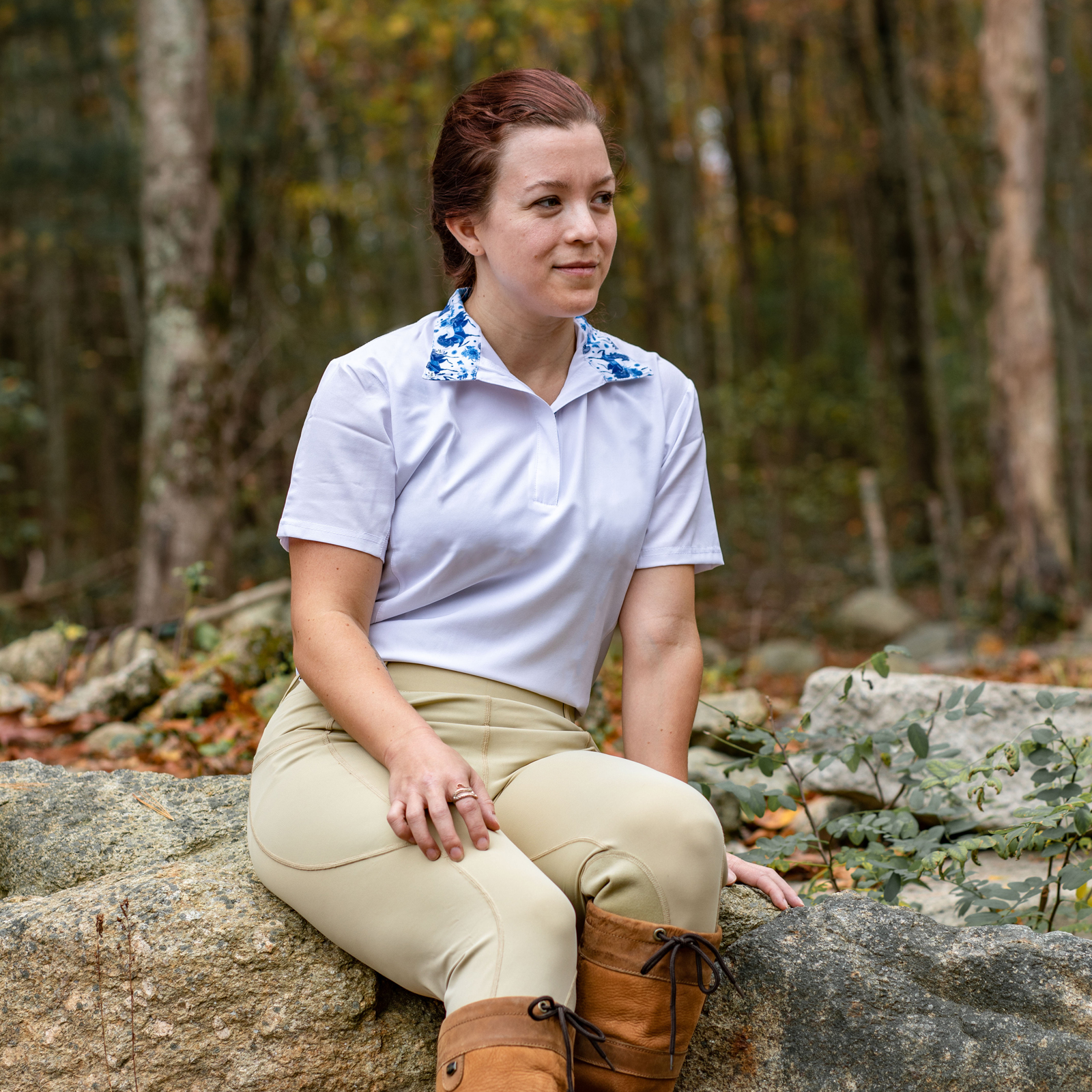 Anni Lyn Sportswear Women's Short Sleeve Ventilated Show Shirt - Picture 11 of 34