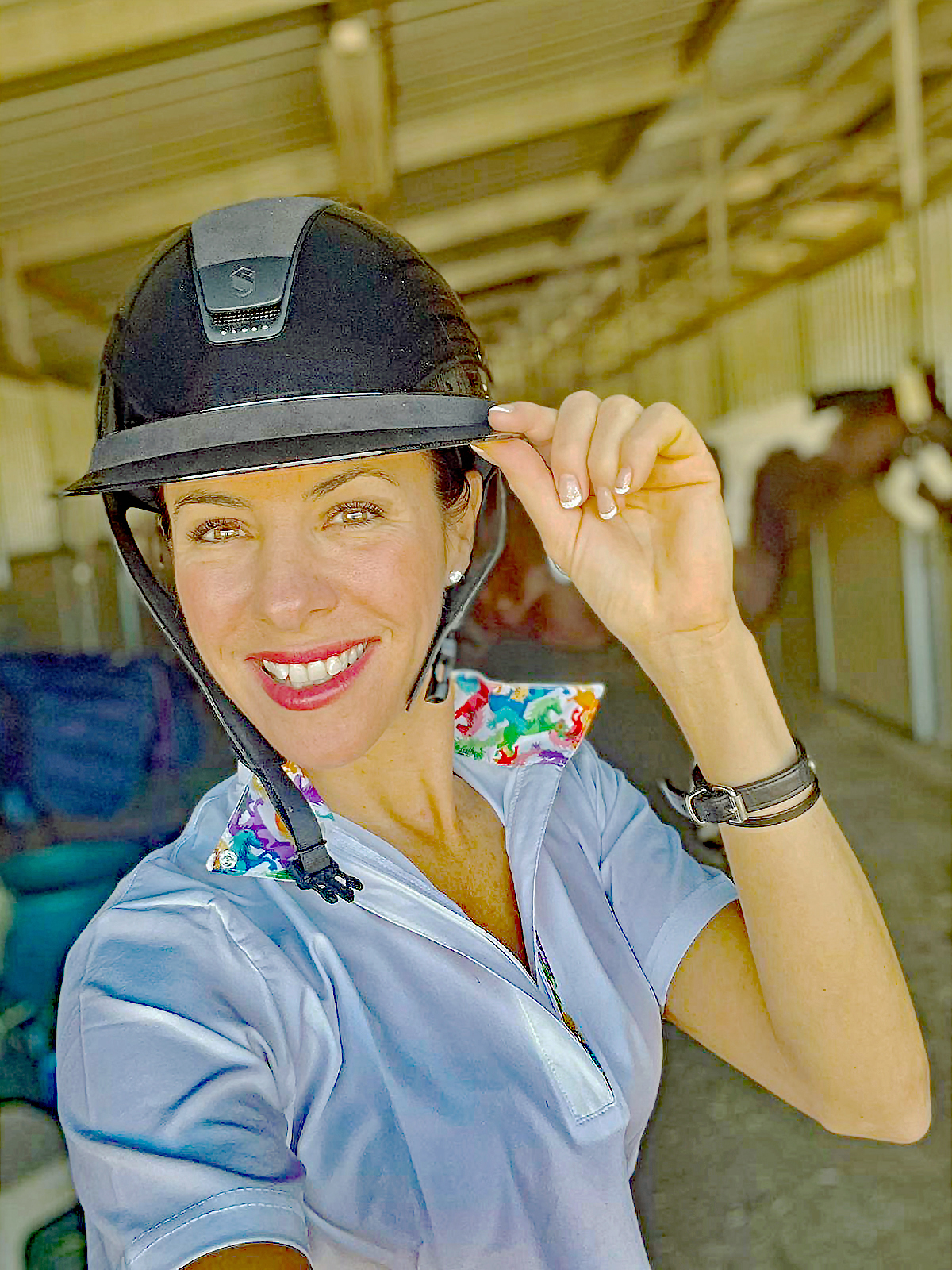 Anni Lyn Sportswear Women's Short Sleeve Ventilated Show Shirt - Picture 29 of 34