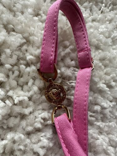 NWT Versace Square Neckline Sleeveless Crop Top Pink - Picture 6 of 11