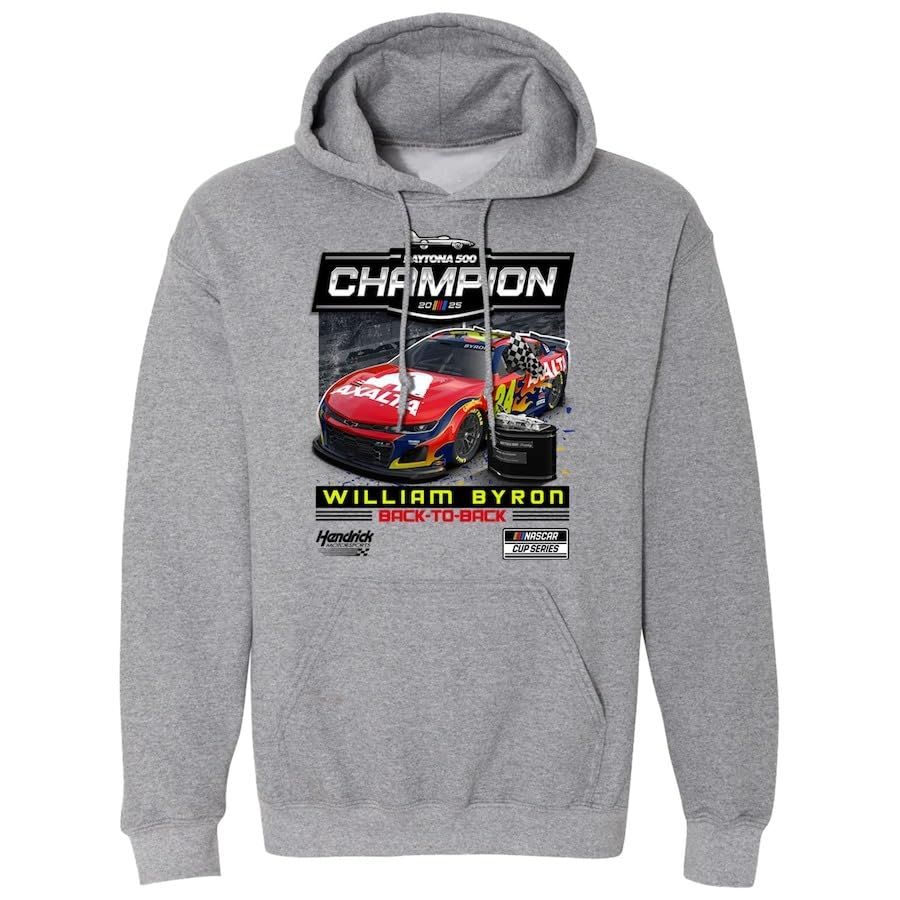 William Byron #24 NASCAR 2025 Daytona 500 Champion Back to Back Win Hoodie - Picture 2 of 2