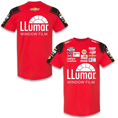 Chase Elliott #9 NASCAR 2024 Llumar Racing sublimierte Boxenuniform Shirt - Bild 2 von 2