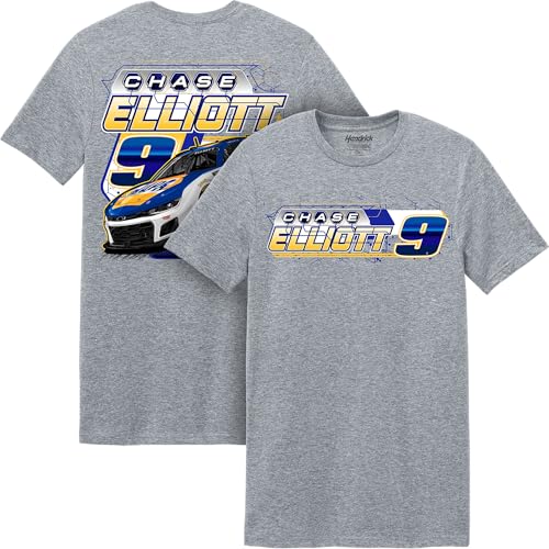 Classic Ink USA Chase Elliott #9 NASCAR 2026 Car Scheme 2 Sided Car Gray T-Shirt