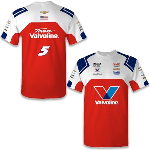 Kyle Larson #5 NASCAR 2025 Racing Red Pit Uniform Shirt - Bild 2 von 6