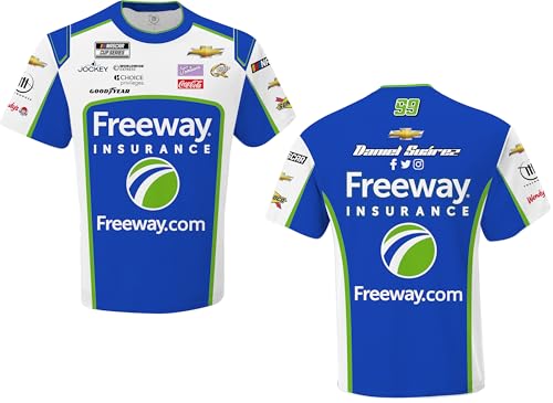 Daniel Suárez #99 NASCAR 2024 Freeway Racing Sublimated Pit Uniform Shirt - Picture 2 of 2