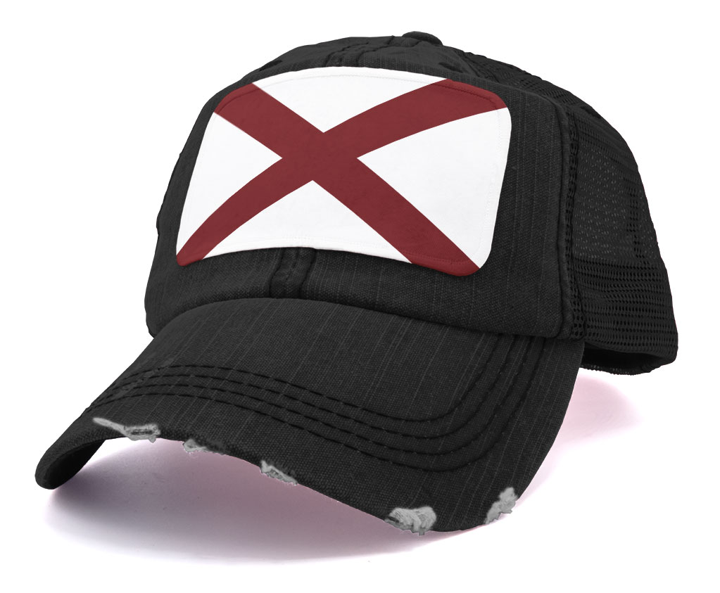 ALABAMA - Vintage Distressed Style Hat 