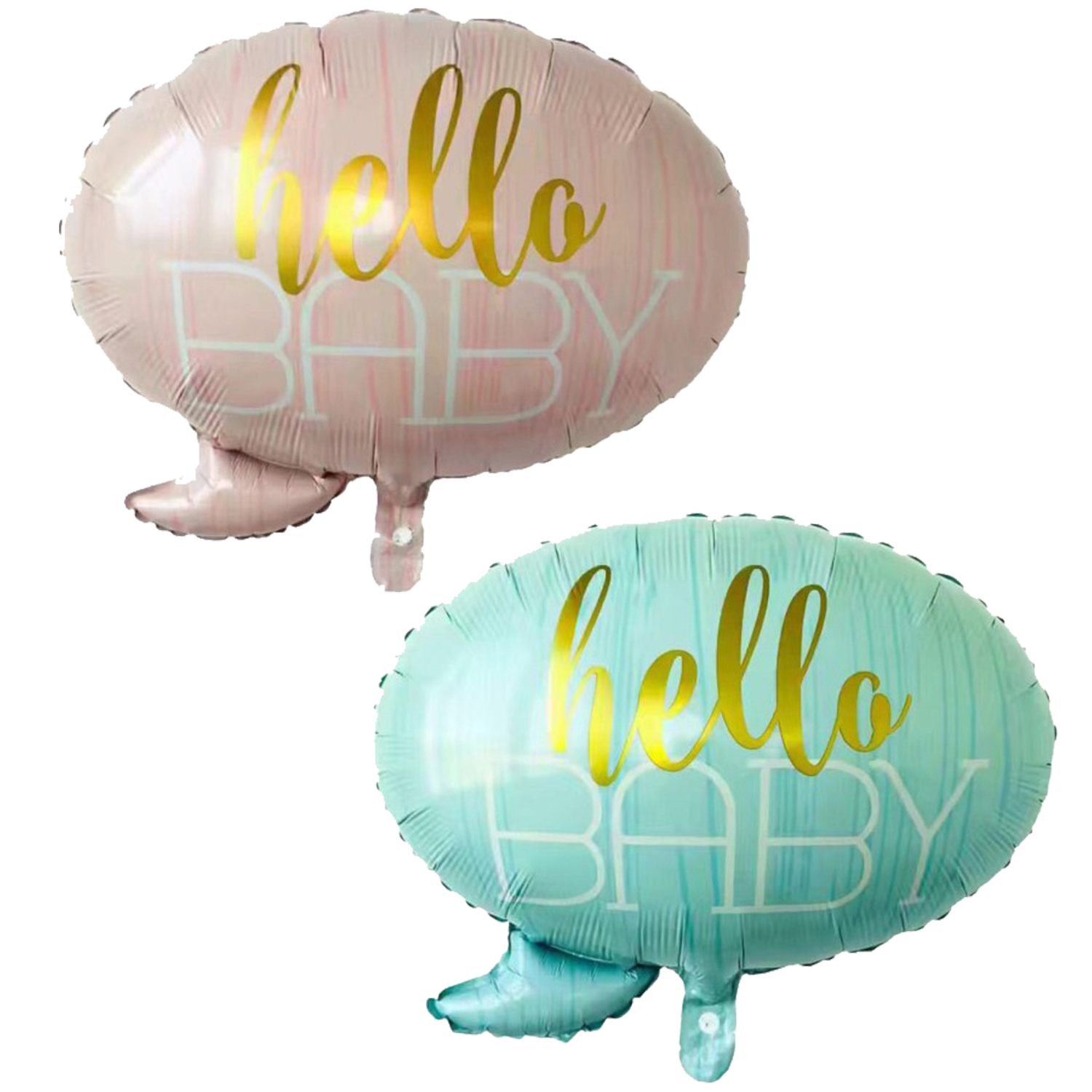 Globos de baby shower Hello Baby, niño niña - Imagen 2 de 2