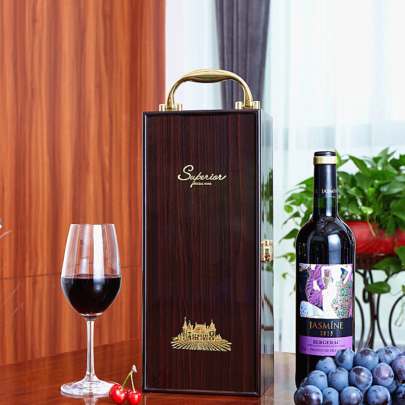 Personalized Wine Box with Tools Glass Decoration Gift for Man Woman Wedding - Picture 14 of 15