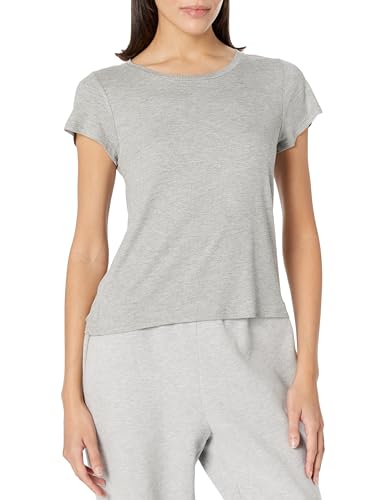 Steve Madden Women's Ribbed Short-Sleeve Sleep Tee