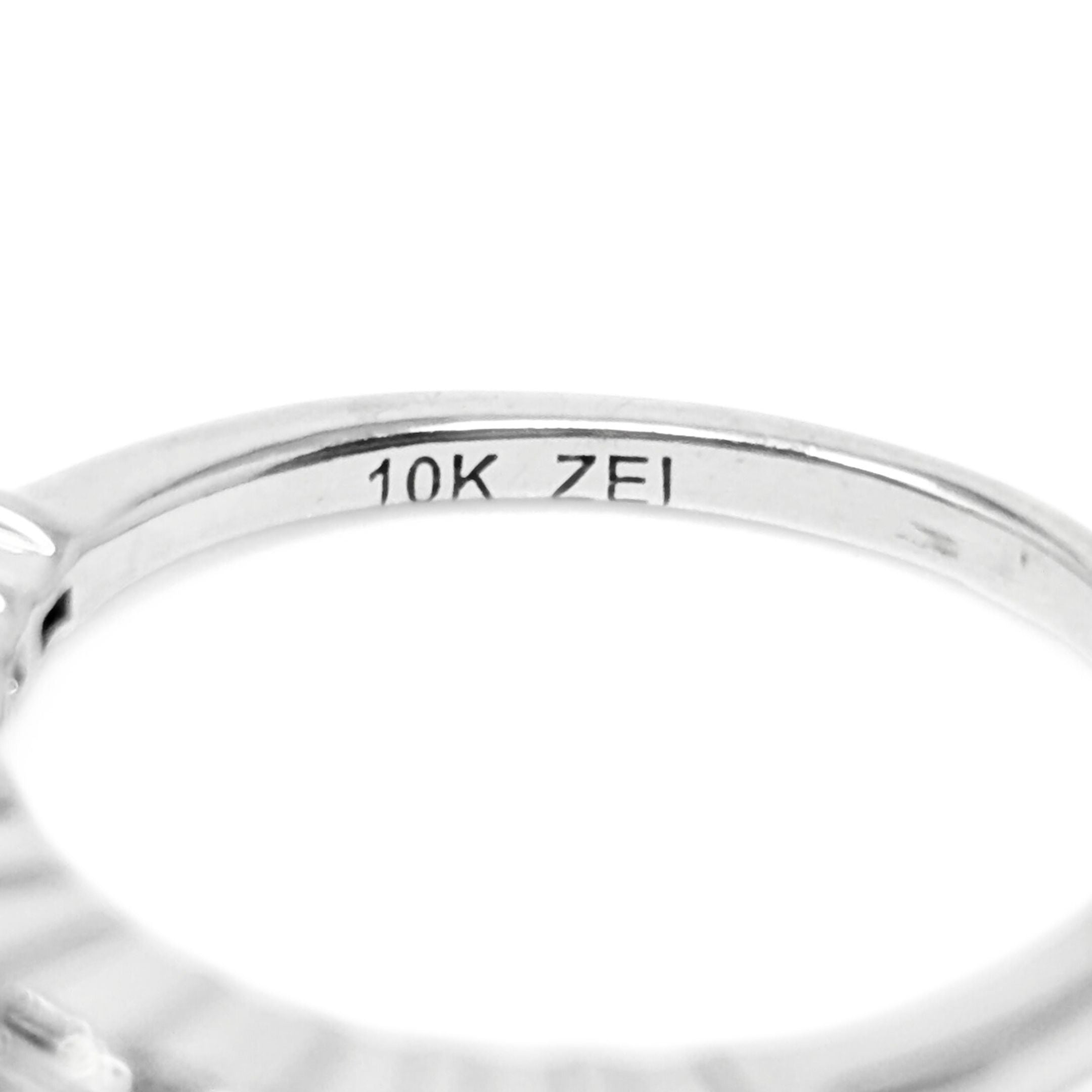 Rosigblau 10K Weißgold 0,25tcw Diamant Jubiläumsband - Größe 5,75 - Bild 7 von 7