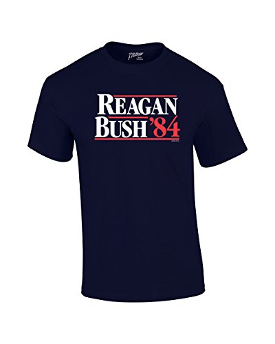 Reagan Bush 1984 campaña presidencial diseño político para hombre manga corta - Imagen 30 de 42