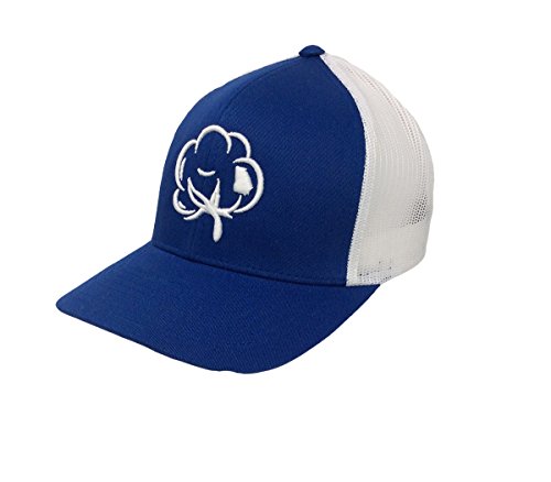 Heritage Pride Georgia State Pride Cotton Boll Trucker Hat Black White Mesh - Bild 4 von 7