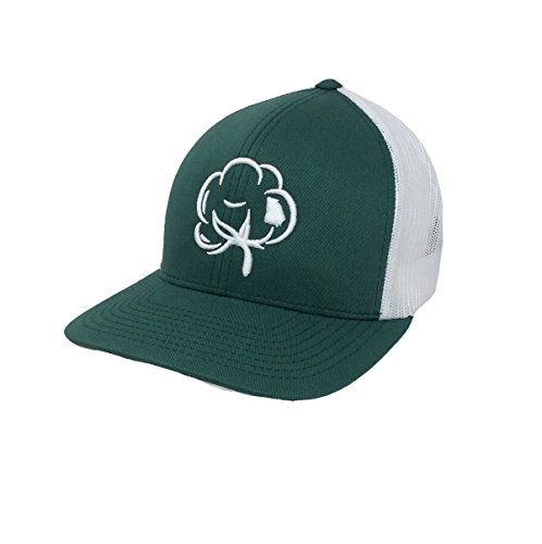 Heritage Pride Georgia State Pride Cotton Boll Trucker Hat Black White Mesh - Bild 7 von 7