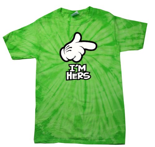 Cartoon Hand I'm Hers Men's Tee Shirt Funny Hand Pointing I'm Hers Black - Bild 65 von 117