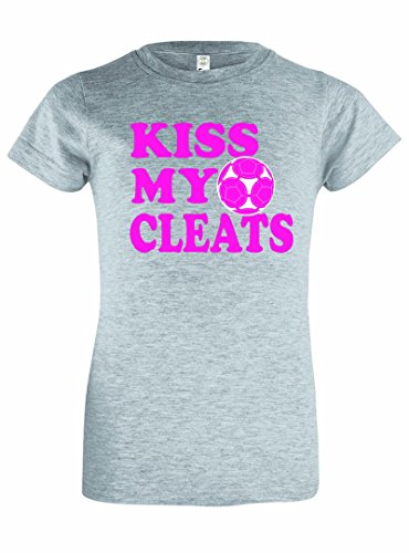 Girls Soccer Kiss My Cleats Youth Kids Soccer Ball Sports Team Athletic Short - Picture 28 of 31