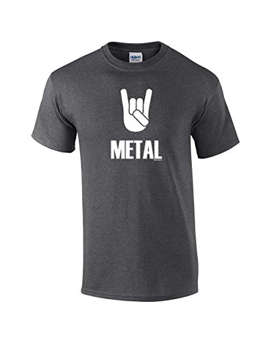Heavy Metal Short Sleeve T-shirt Rock On Metal Music Alternative Bullhorn Horns - Picture 33 of 89