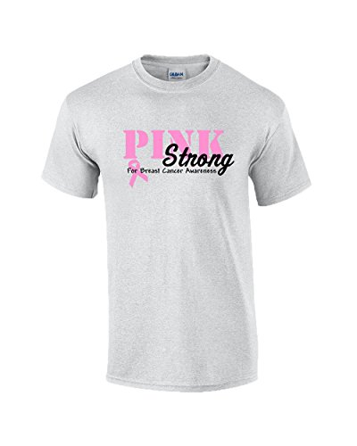 Breast Cancer Awareness Pink Ribbon Strong For Cancer Cause Cure Life Unisex - Picture 26 of 63