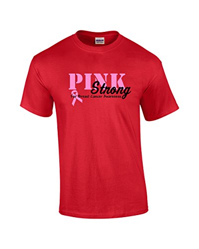 Breast Cancer Awareness Pink Ribbon Strong For Cancer Cause Cure Life Unisex - Picture 44 of 63