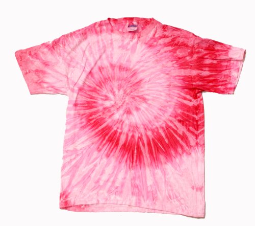 Camiseta Tie Dyes Para Hombre Teñida con Corbata Rendimiento H1000 Espiral Azul Rojo - Imagen 18 de 25