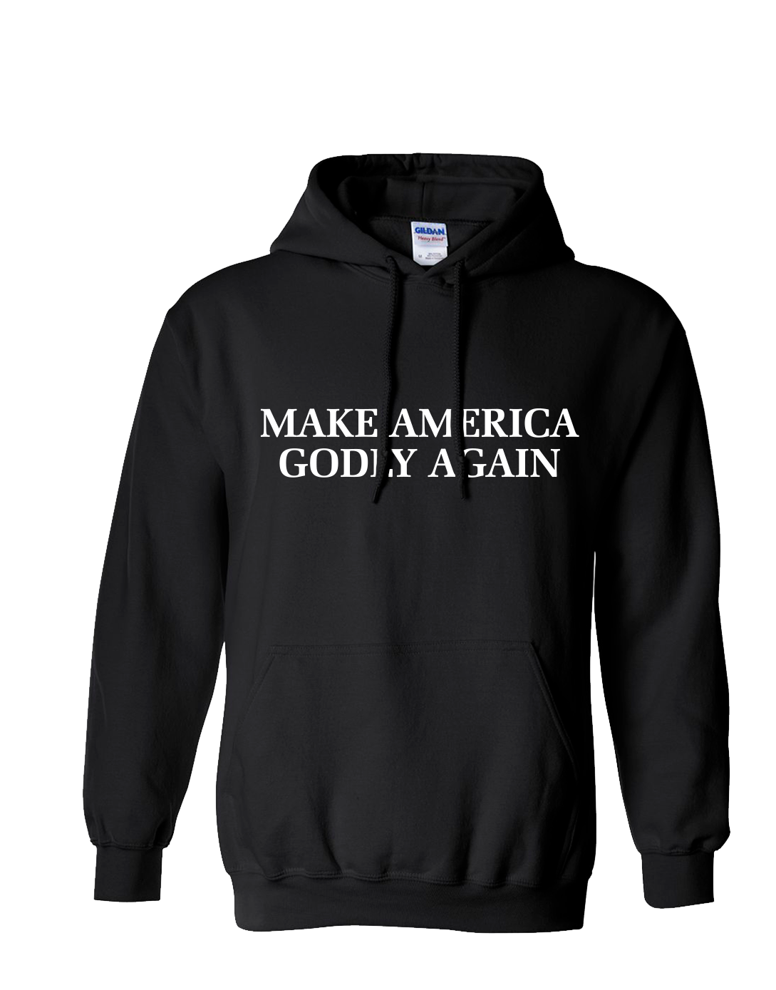 Christian Make America Godly Again Adult Hooded Sweatshirt - Picture 7 of 18