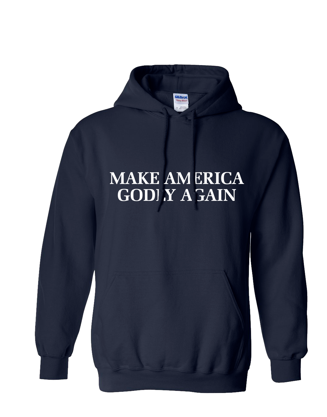 Christian Make America Godly Again Adult Hooded Sweatshirt - Picture 10 of 18