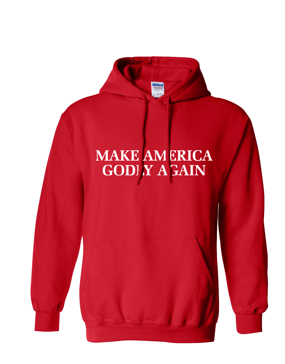 Christian Make America Godly Again Adult Hooded Sweatshirt - Picture 13 of 18