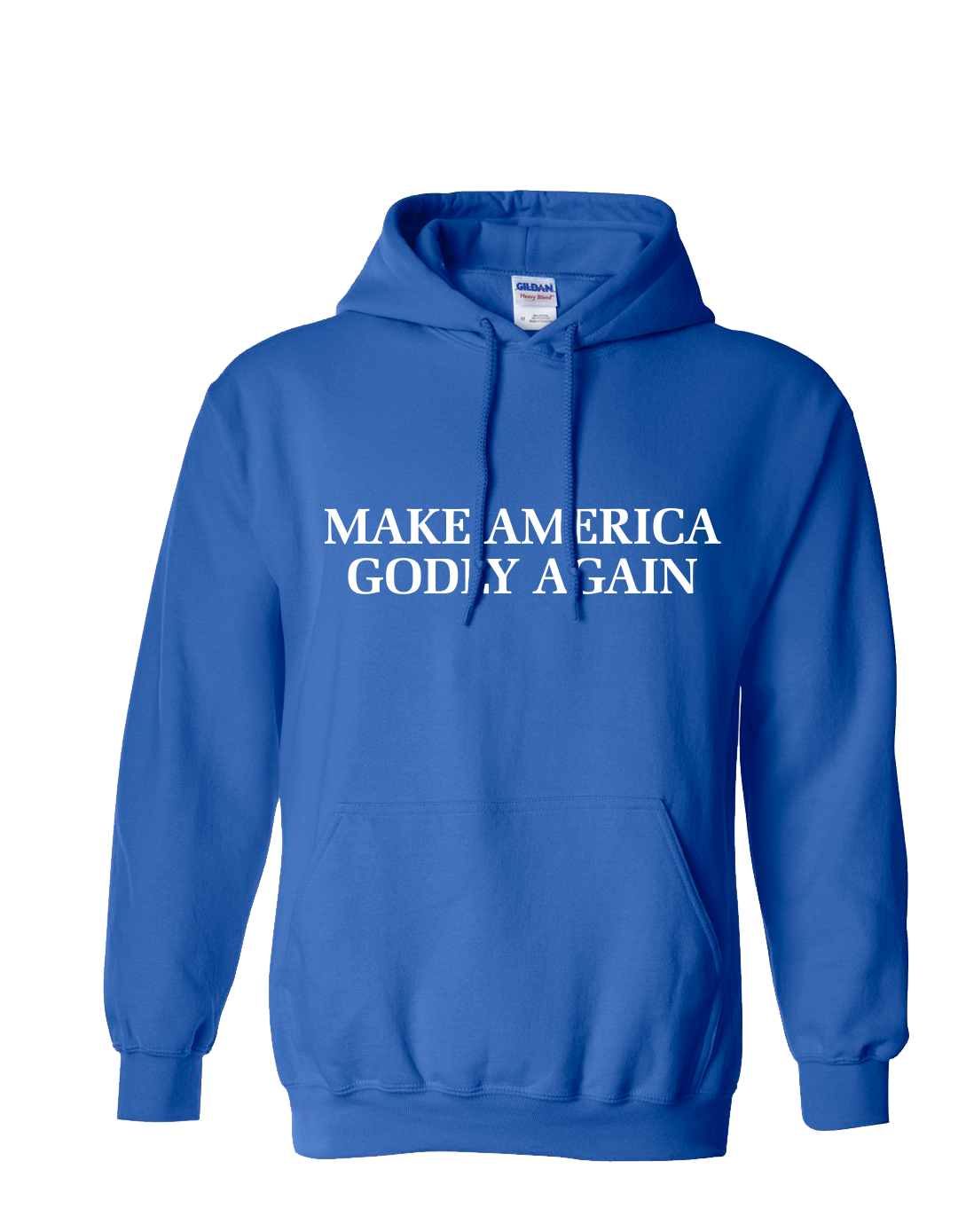Christian Make America Godly Again Adult Hooded Sweatshirt - Picture 16 of 18