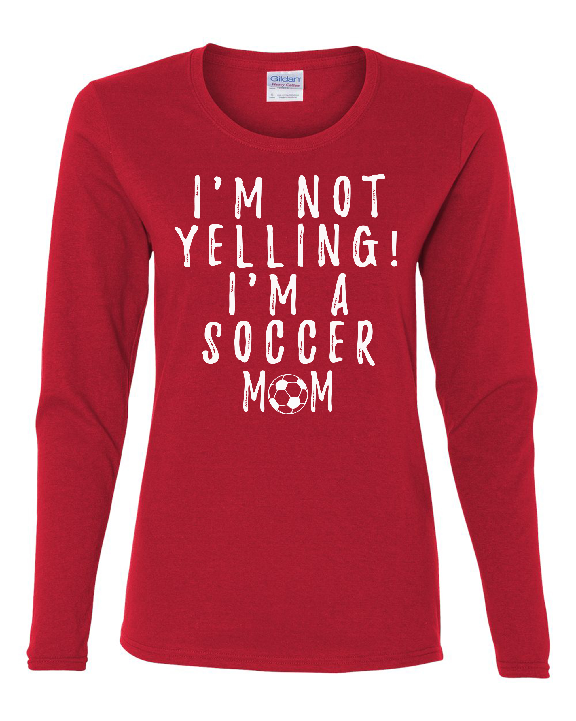 Funny I'm Not Yelling I'm a Soccer Mom Ladies Long Sleeve T-shirt - 第 14/19 張圖片