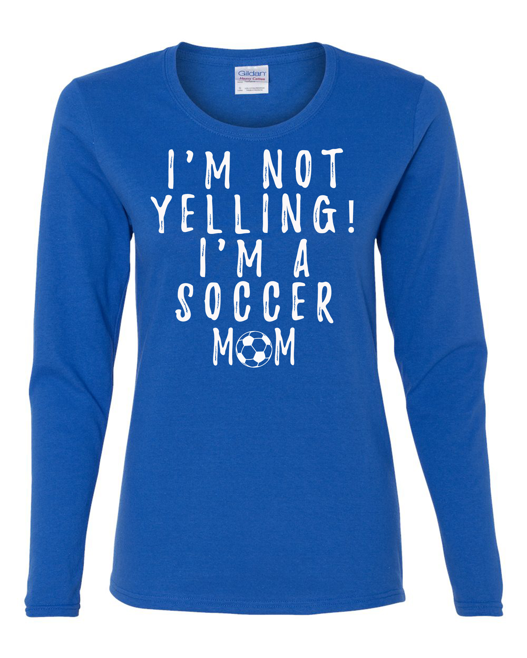 Funny I'm Not Yelling I'm a Soccer Mom Ladies Long Sleeve T-shirt - 第 17/19 張圖片
