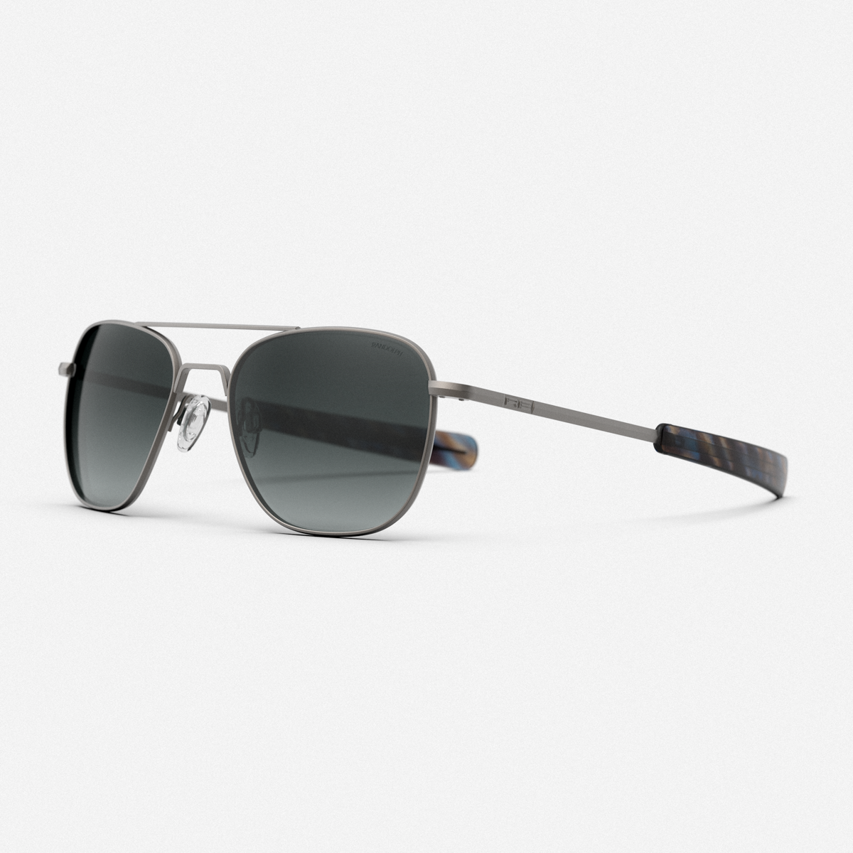 Gafas de sol Randolph Engineering Aviator satinadas de metal de pistola - Imagen 5 de 5