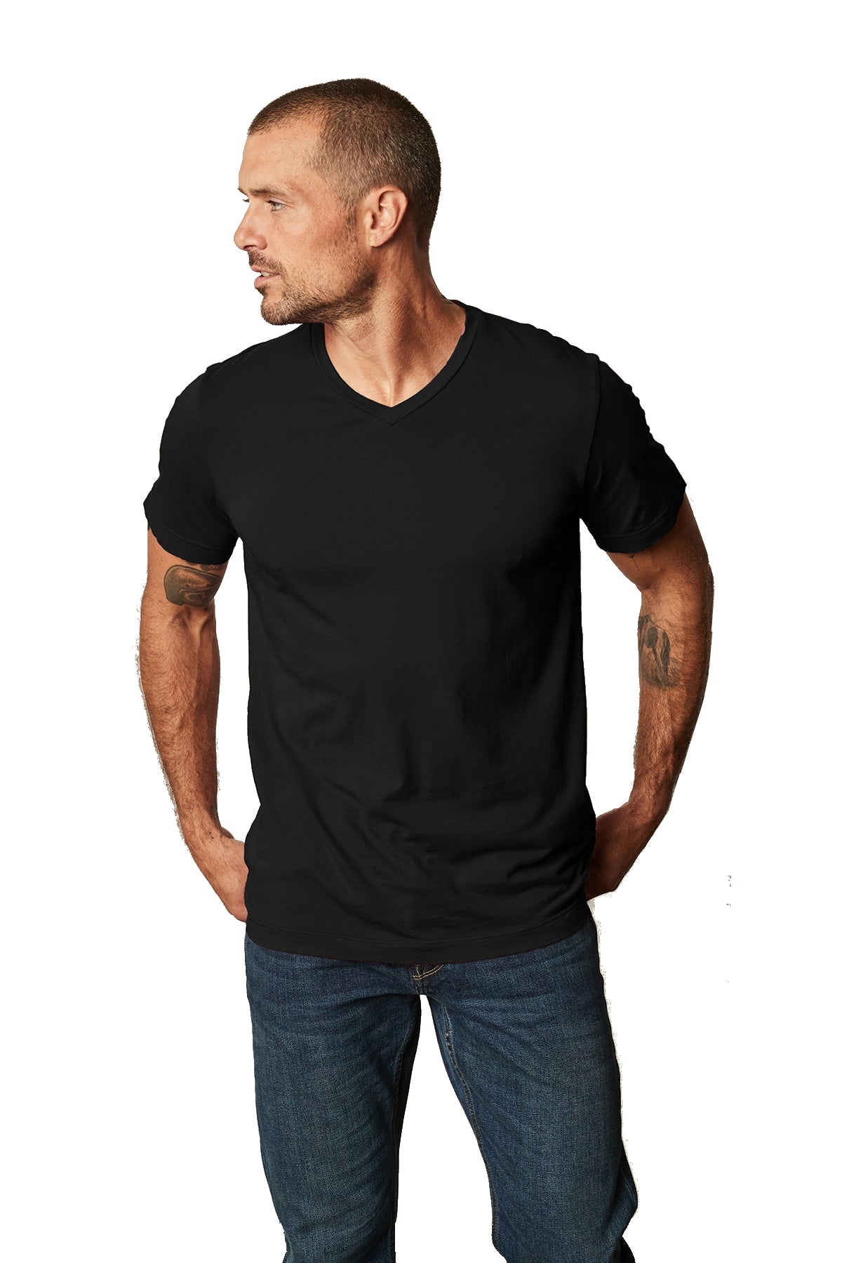 Velvet by Graham & Spencer Samsen Whisper Soft Jersey V-Neck T-Shirt - Picture 9 of 15
