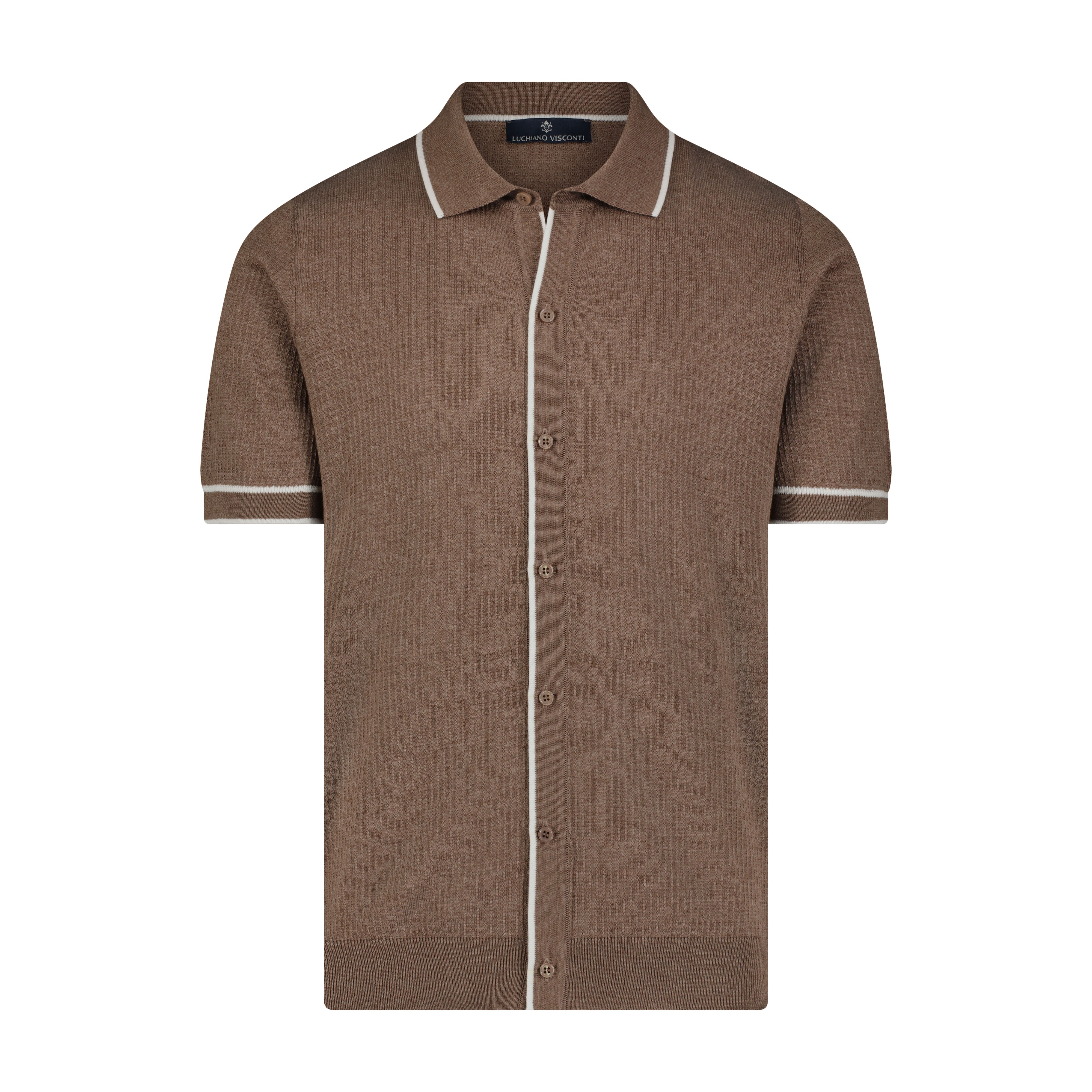 Luciano Visconti Button Down Strickshirt - Bild 9 von 9