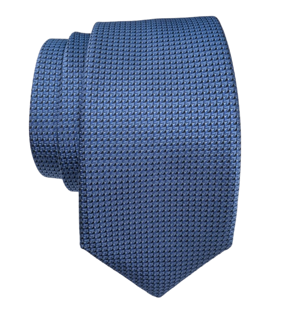 JZ Richards Solid Woven Pattern Silk Tie - Picture 2 of 5