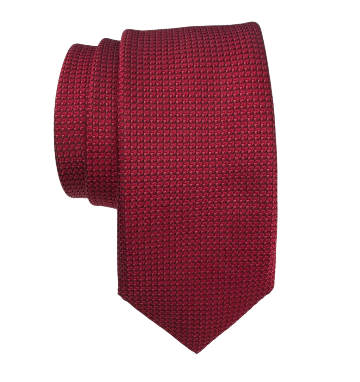 JZ Richards Solid Woven Pattern Silk Tie - Picture 5 of 5