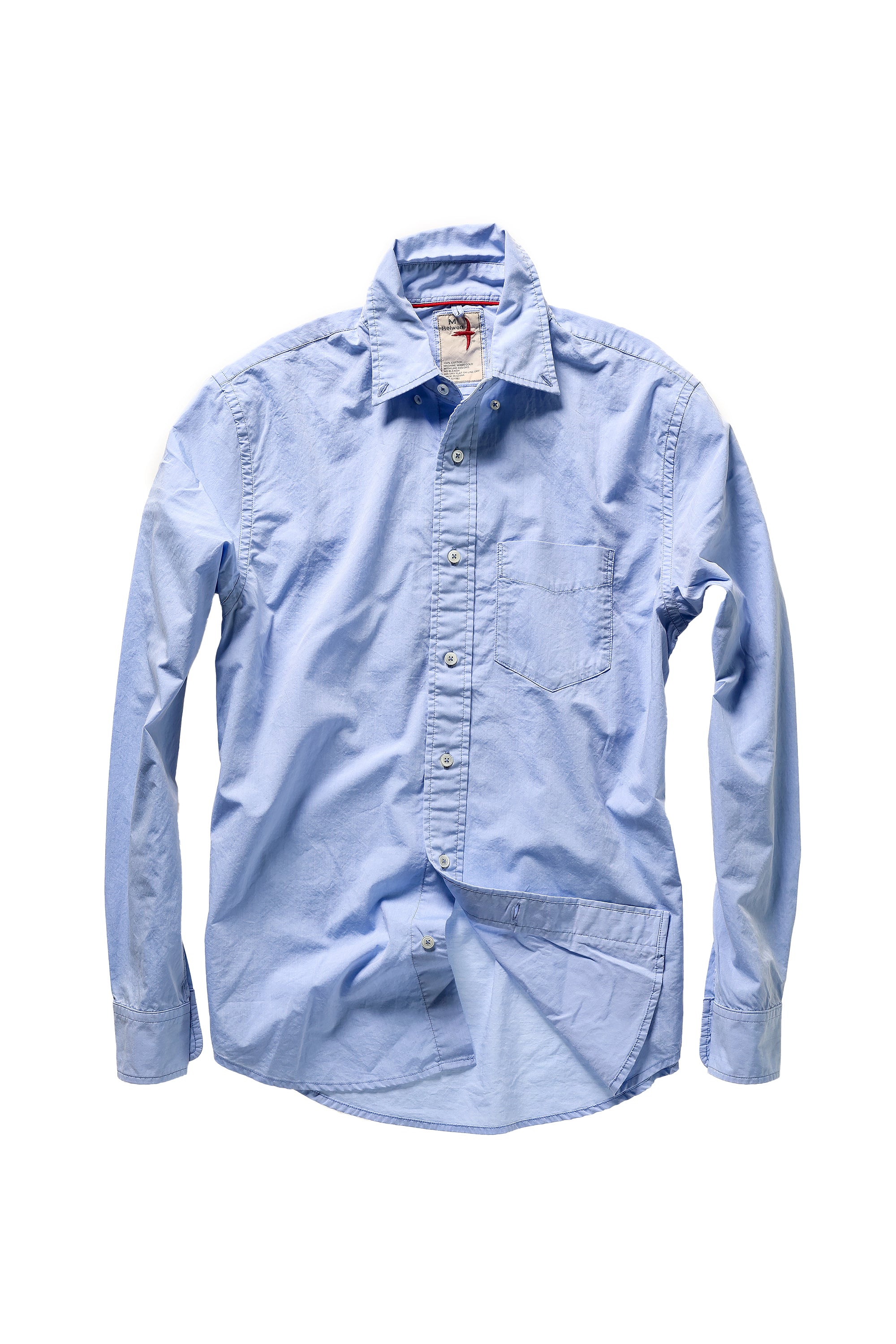 Camisa ligera de popelina teñida de hilo Relwen - Imagen 7 de 7