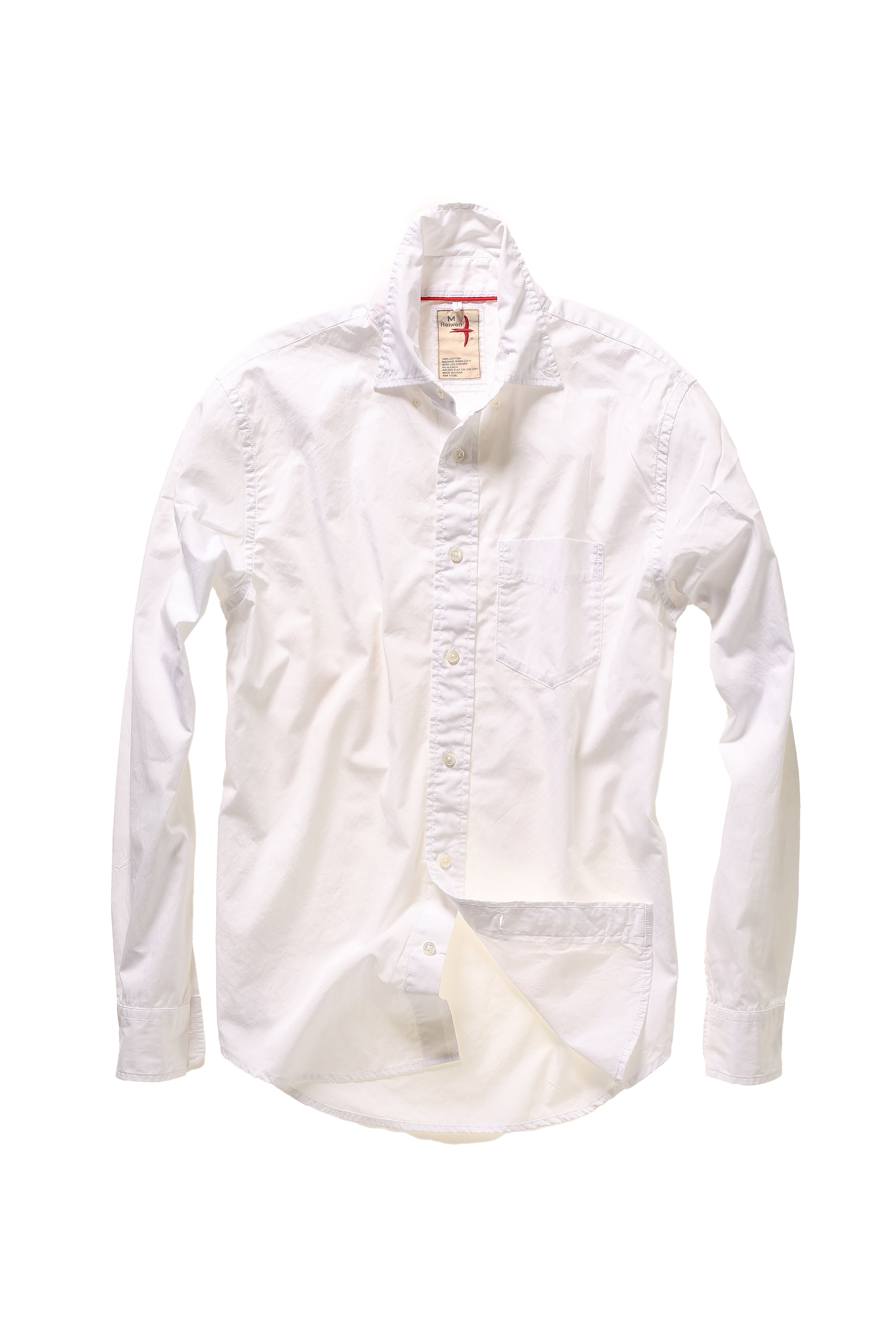 Camisa ligera de popelina teñida de hilo Relwen - Imagen 6 de 7