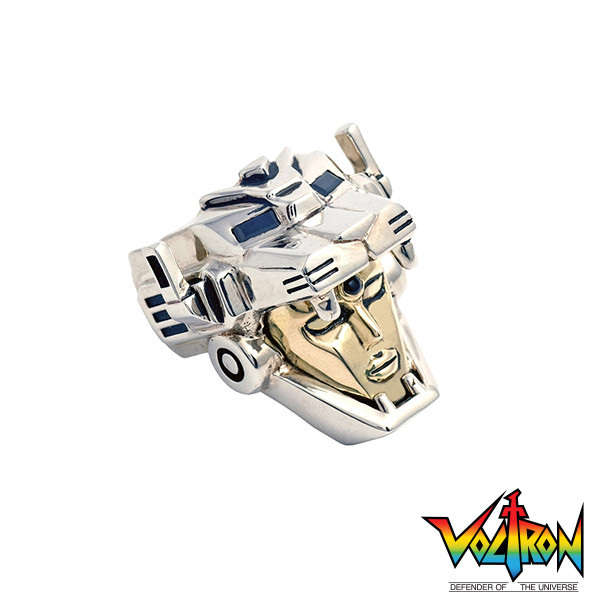 Han Cholo Voltron Head Ring Gold/Silver